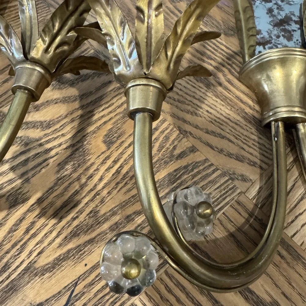 Vintage Brass Wall Sconces